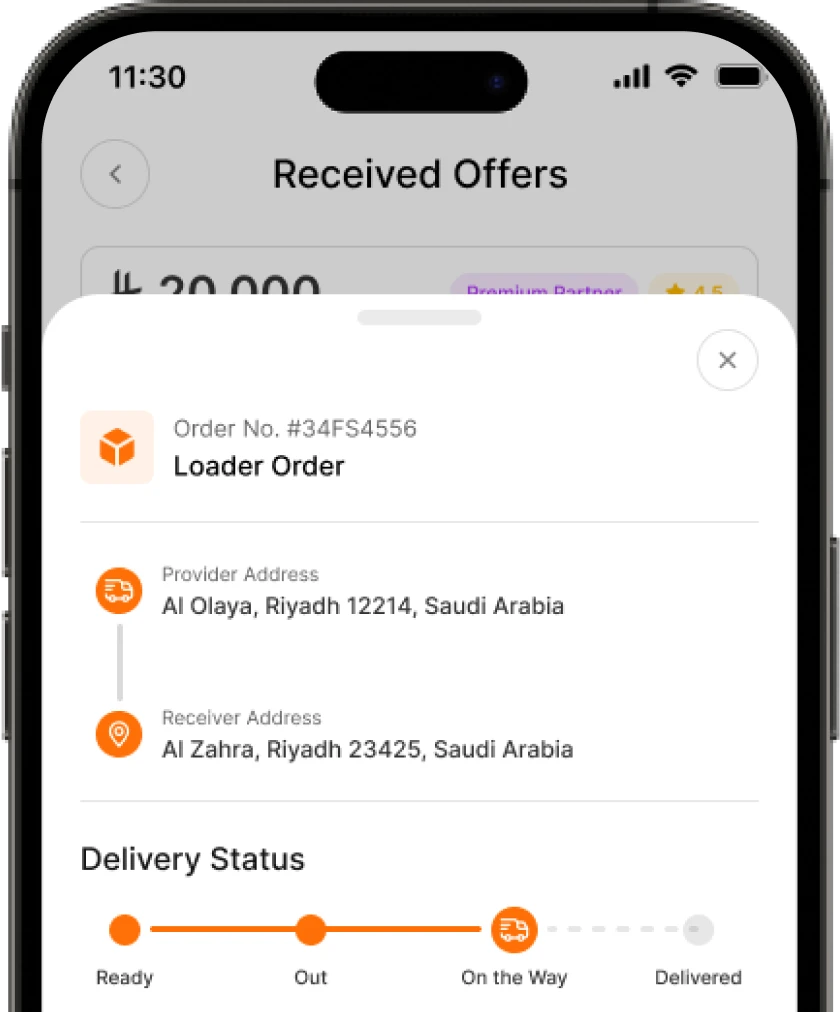 Quotation flow screen